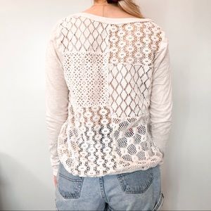 Free people cream long sleeve